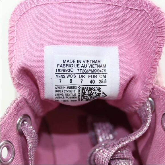 NWT! Converse Pink Chuck Taylor All Star Sneakers - Picture 6 of 9